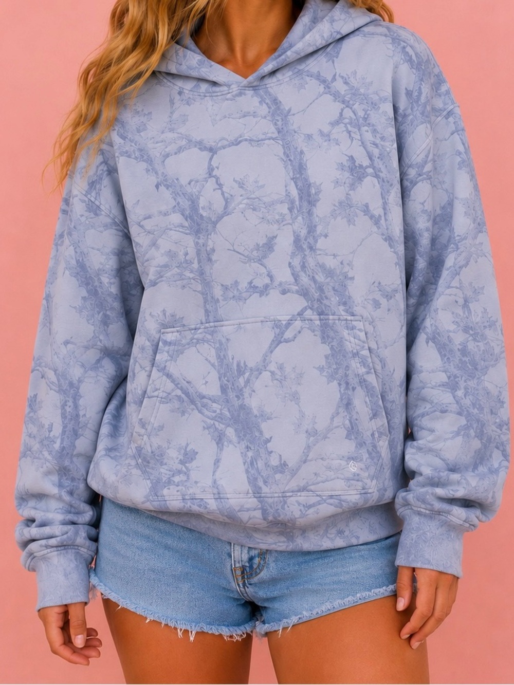 NEW Altar’d State AS Revival Blue Camo Super Soft Hoodie Size XL NWT